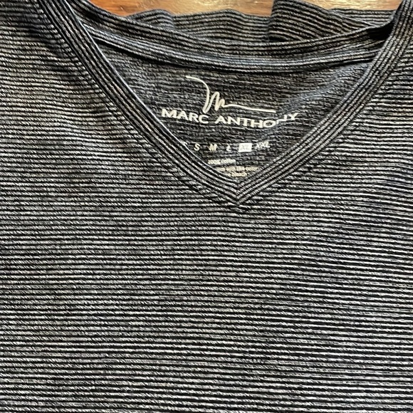 Marc Anthony MENS 100% cotton striped V neck tee classic size XL - Picture 7 of 7